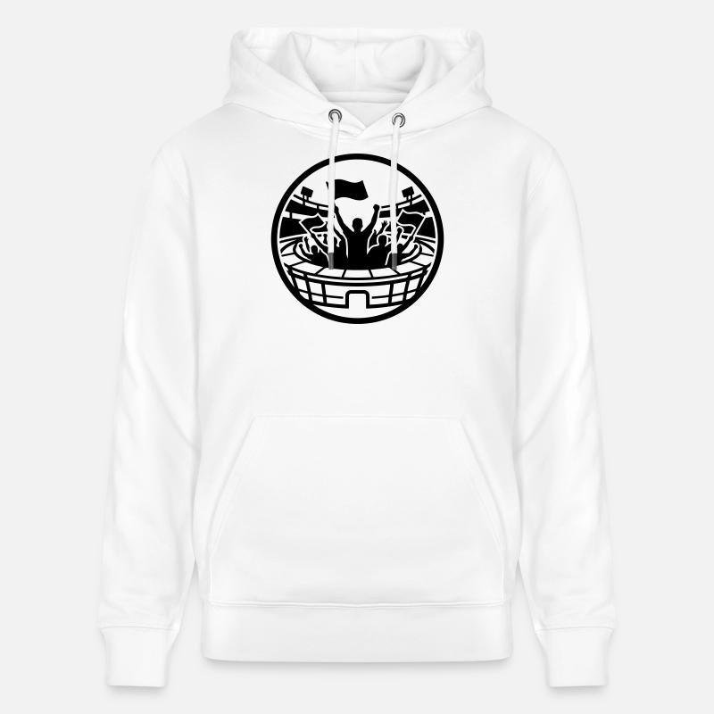 Supporters du stade - Sweat à capuche bio CRUISER Stanley/Stella Unisexe - blanc