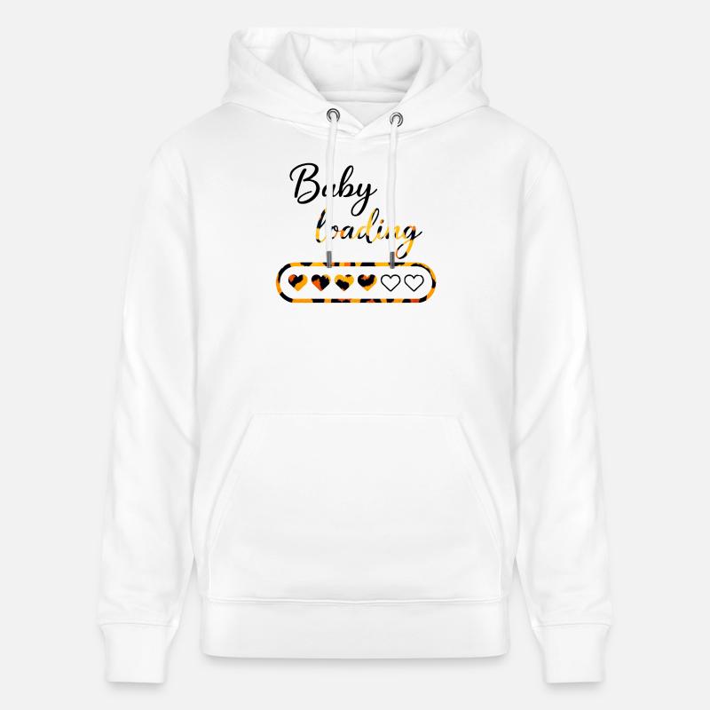 Bébé en charge de léopard - Sweat à capuche bio CRUISER Stanley/Stella Unisexe - blanc