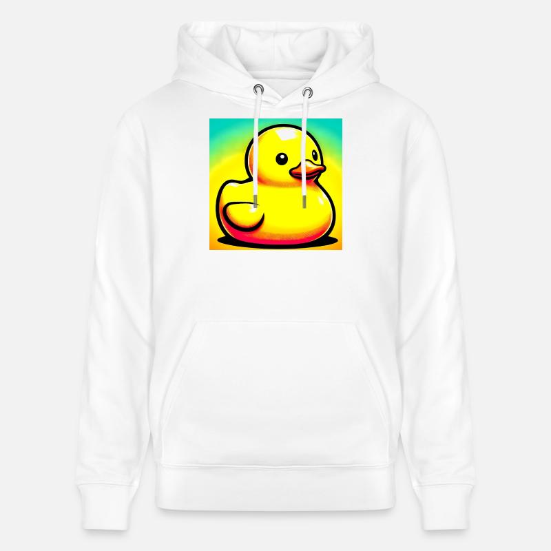 Caneton Canard Canard Canard - Sweat à capuche bio CRUISER Stanley/Stella Unisexe - blanc
