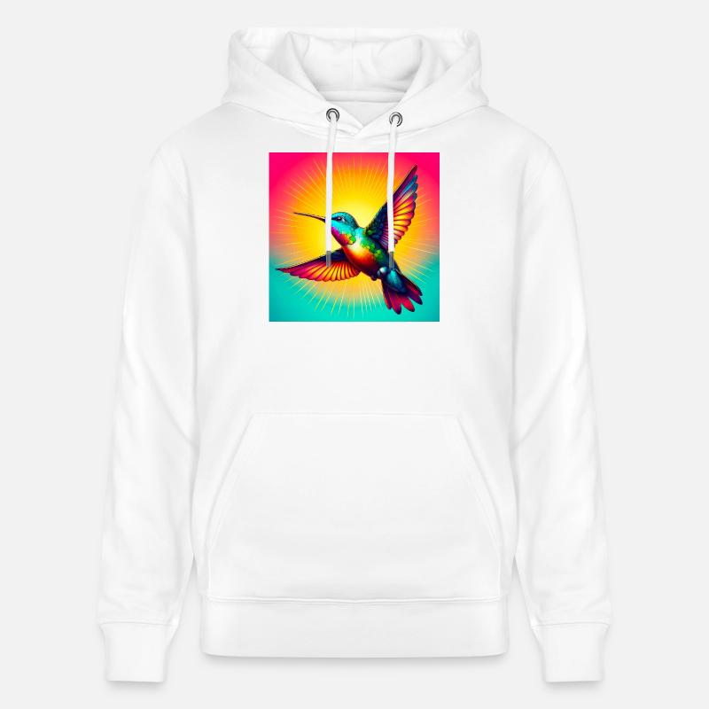colibri - Sweat à capuche bio CRUISER Stanley/Stella Unisexe - blanc