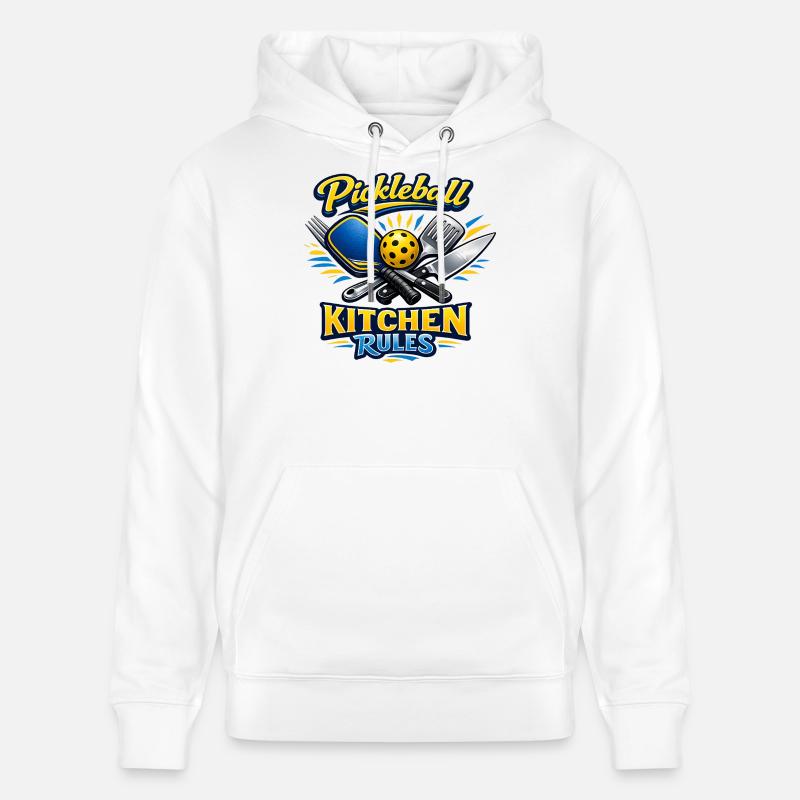 Pickleball Kitchen Rules - Stanley/Stella Unisex Bio-Hoodie CRUISER - Weiß