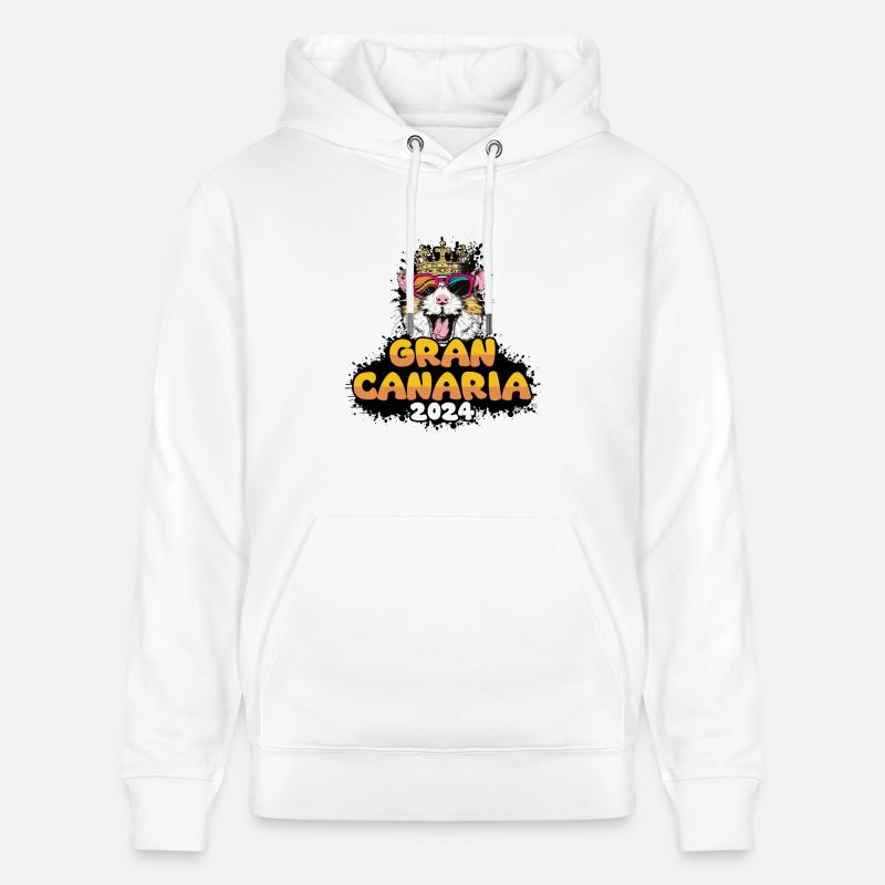 Gran Canaria 2024 Hamster - Sweat à capuche bio CRUISER Stanley/Stella Unisexe - blanc