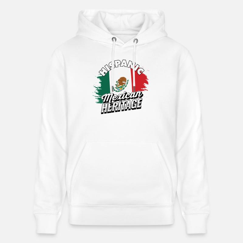 Fierté du patrimoine hispano-mexicain - Mexique - Sweat à capuche bio CRUISER Stanley/Stella Unisexe - blanc