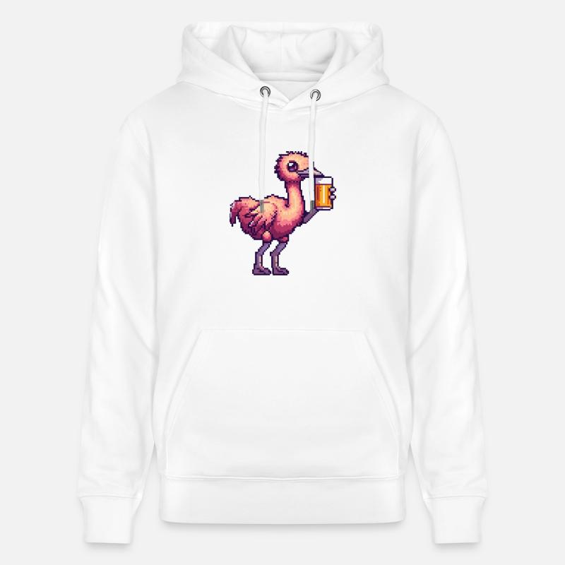 Strauß Bier Pixel - Stanley/Stella Unisex Bio-Hoodie CRUISER  - Weiß