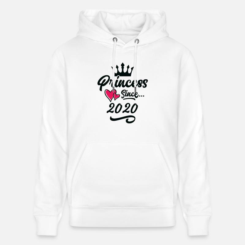 Anniversaire de la princesse 2020 - Sweat à capuche bio CRUISER Stanley/Stella Unisexe - blanc