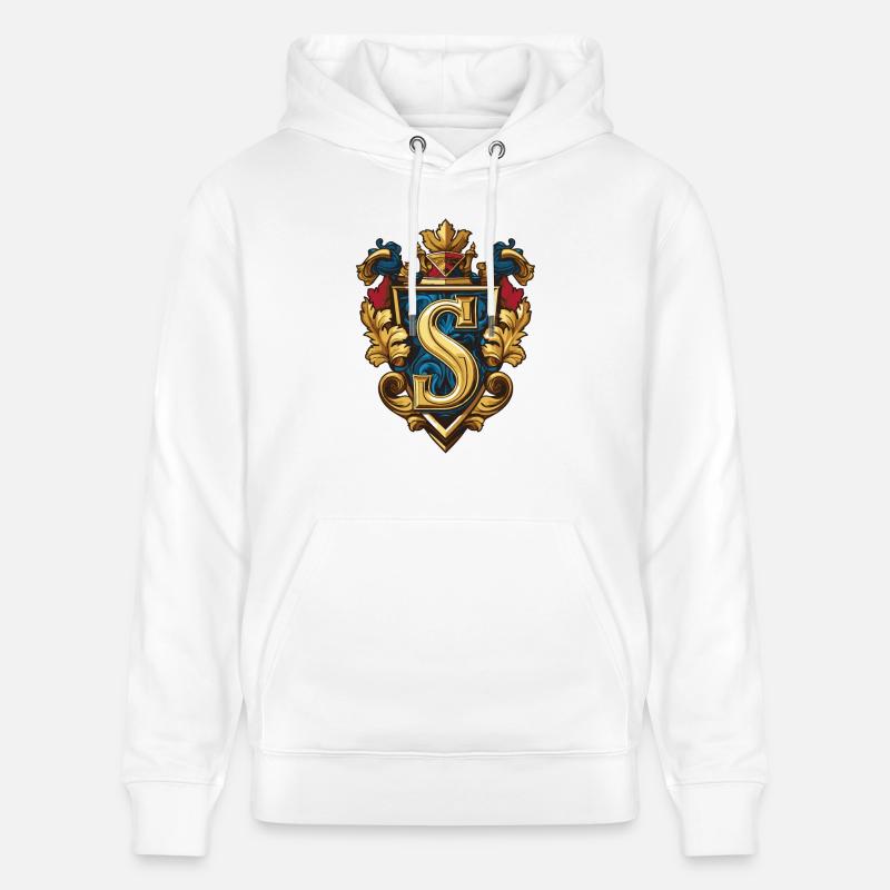 S Buchstabe Logo Krone - Stanley/Stella Unisex Bio-Hoodie CRUISER  - Weiß