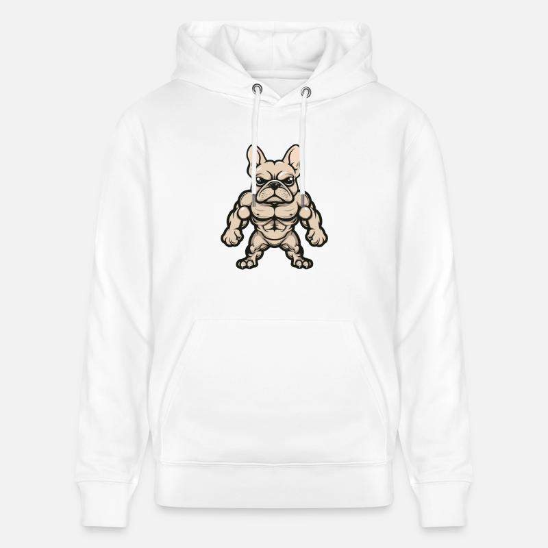 Bande dessinée de chien - Sweat à capuche bio CRUISER Stanley/Stella Unisexe - blanc