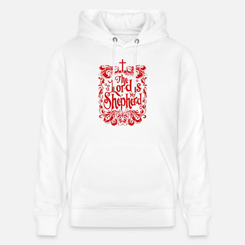 Verset biblique Jésus Psaume 23 - Sweat à capuche bio CRUISER Stanley/Stella Unisexe - blanc