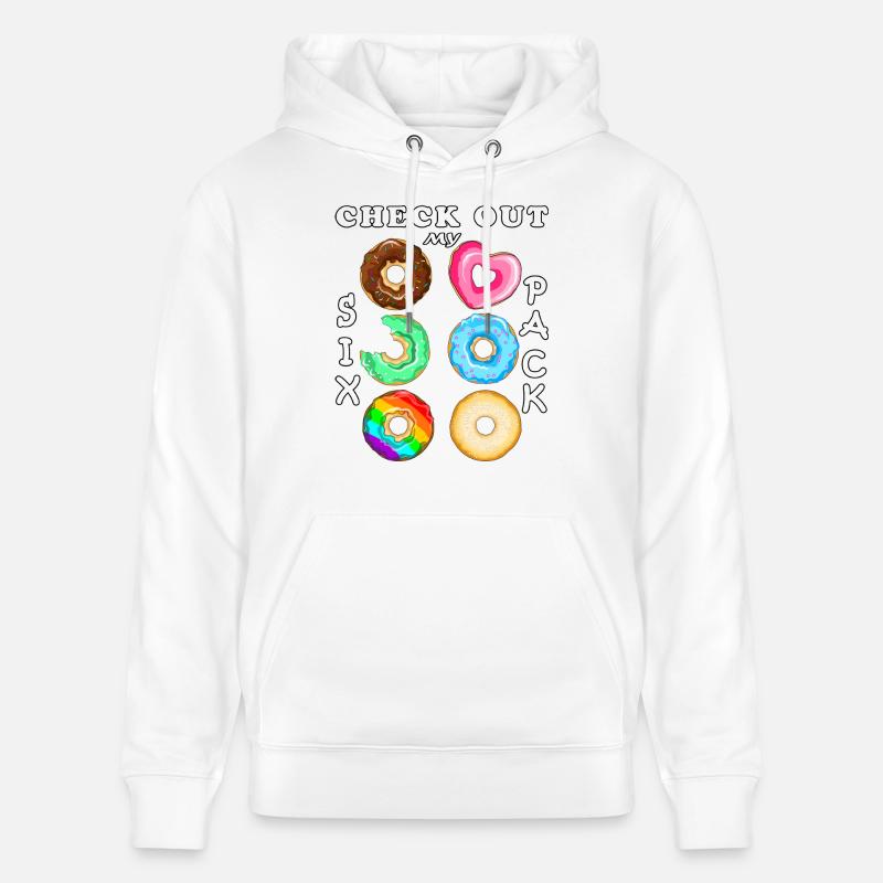 Découvrez mes beignets Sixpack - Sweat à capuche bio CRUISER Stanley/Stella Unisexe - blanc