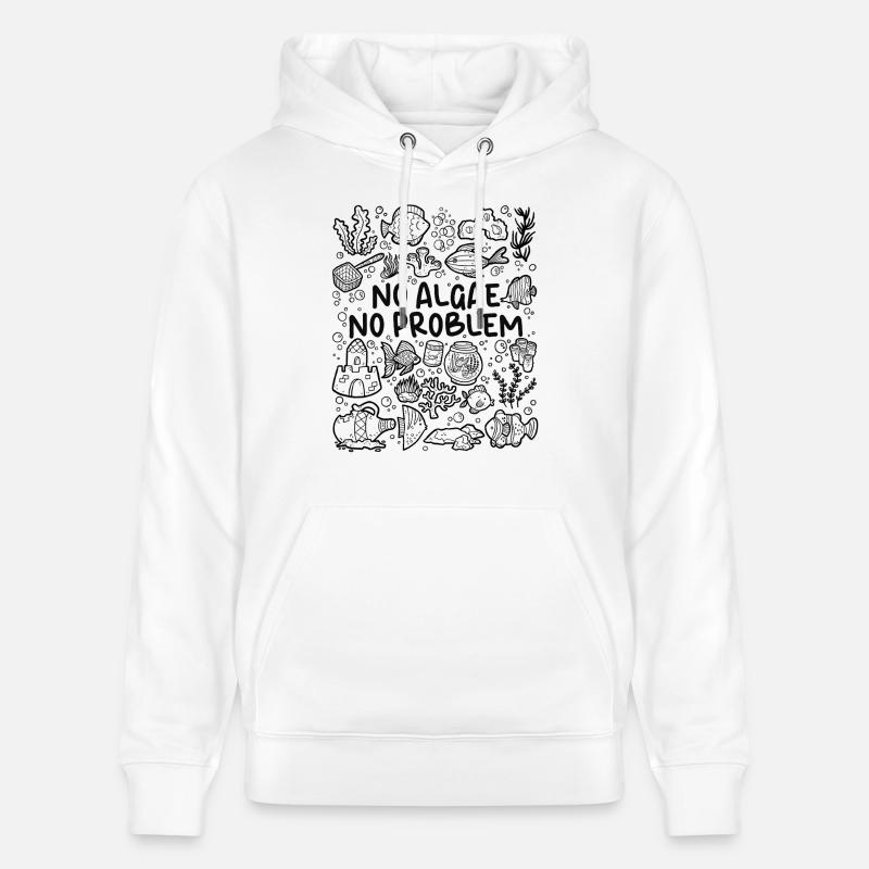 No algae, no problem – aquarium - Stanley/Stella CRUISER Unisex Organic Hoodie - white