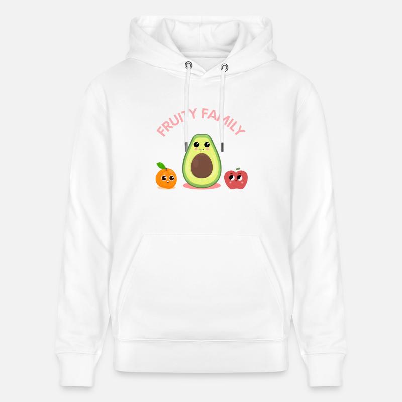 Fruité Famille Vegan Design - Sweat à capuche bio CRUISER Stanley/Stella Unisexe - blanc