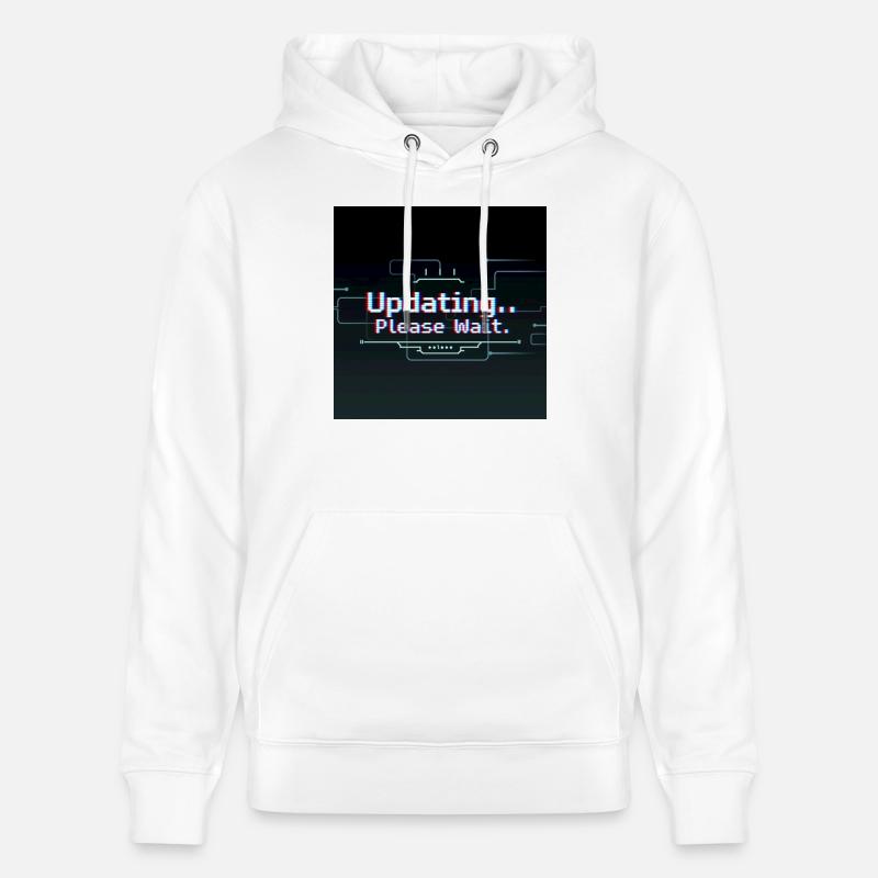 Glitch Update Ladebildschirm - Stanley/Stella Unisex Bio-Hoodie CRUISER - Weiß
