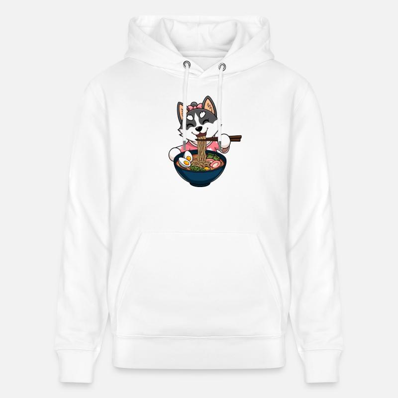 Ramen Husky - Sweat à capuche bio CRUISER Stanley/Stella Unisexe - blanc