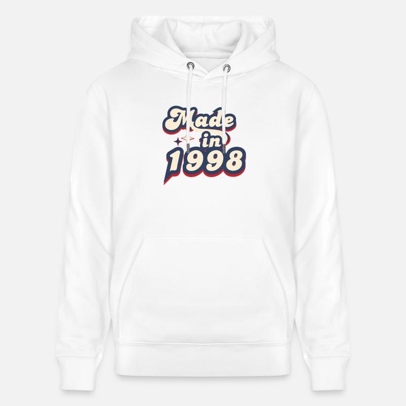 Made in 1998 retro - Sweat à capuche bio CRUISER Stanley/Stella Unisexe - blanc