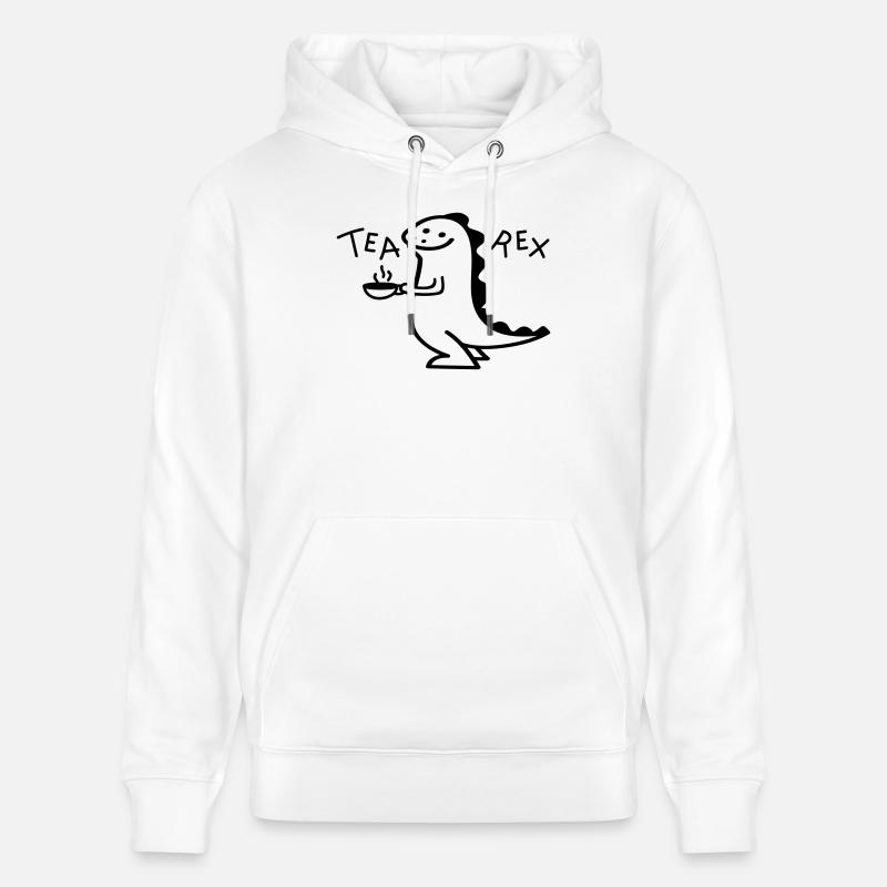 Dino comme thé Rex (b) - Sweat à capuche bio CRUISER Stanley/Stella Unisexe - blanc