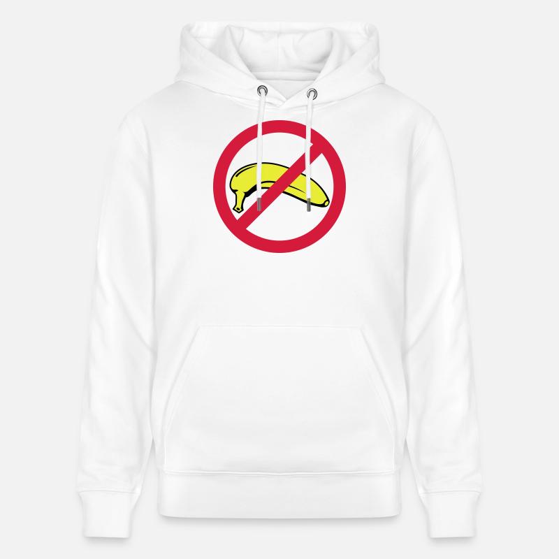 No Banana | Keine Banane - Sweat à capuche bio CRUISER Stanley/Stella Unisexe - blanc