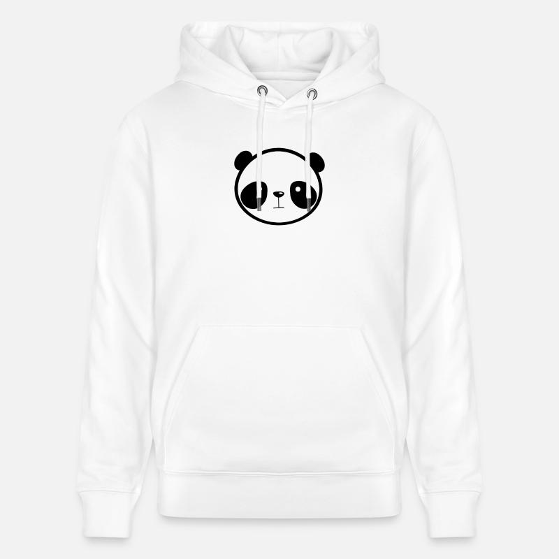 panda - Sweat à capuche bio CRUISER Stanley/Stella Unisexe - blanc