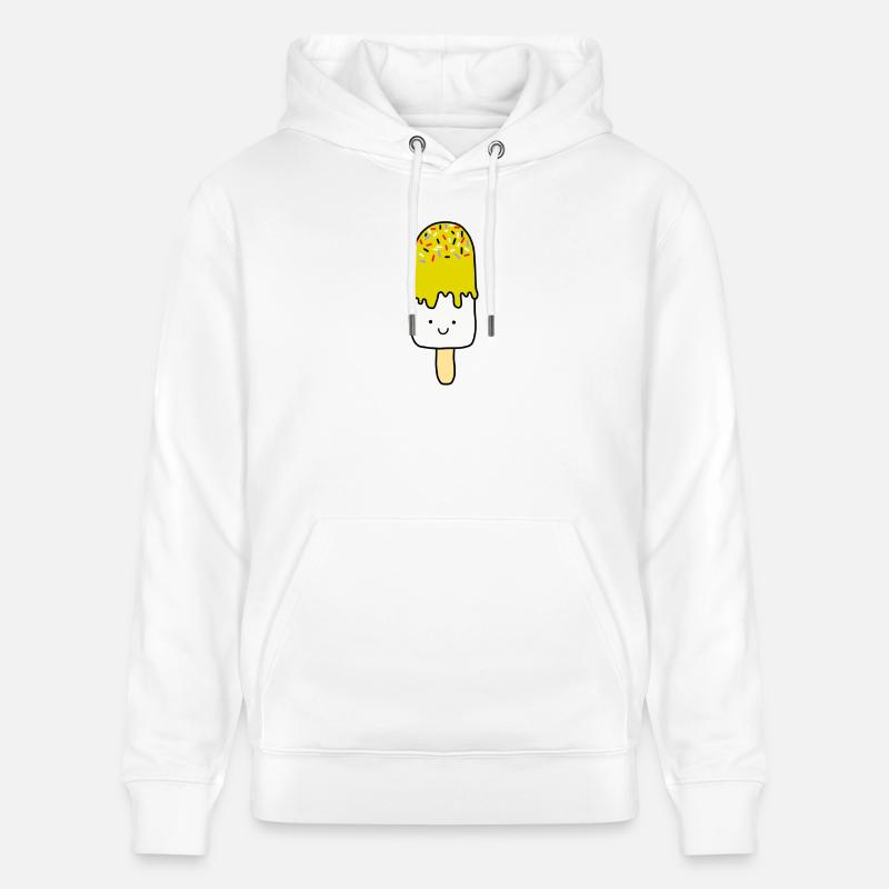 Eiscreme Eis Essen - Stanley/Stella Unisex Bio-Hoodie CRUISER  - Weiß