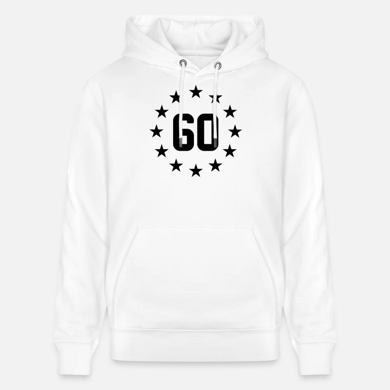 60 ans - Sweat à capuche bio CRUISER Stanley/Stella Unisexe - blanc