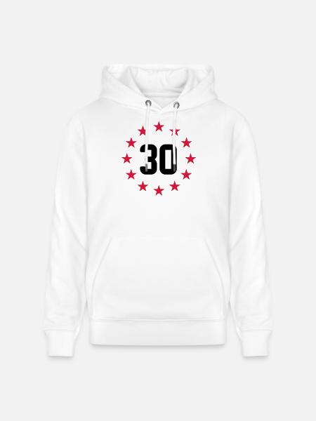 30 years - Stanley/Stella CRUISER Unisex Organic Hoodie - white