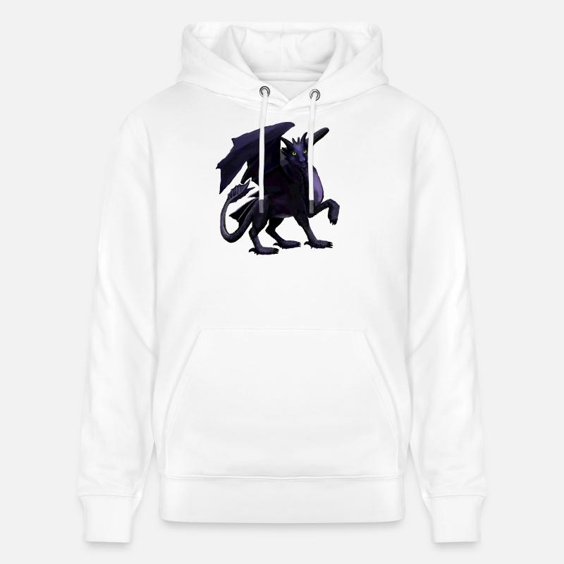 Schwarzer Drache - Stanley/Stella Unisex Bio-Hoodie CRUISER  - Weiß