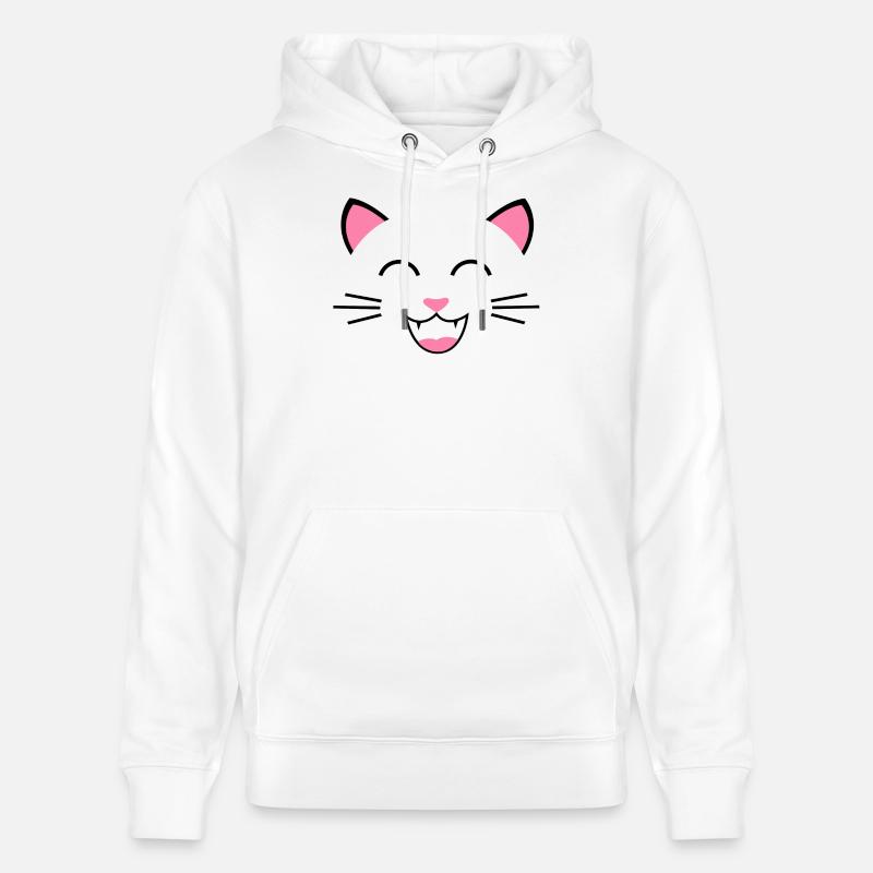 Chat chat - Sweat à capuche bio CRUISER Stanley/Stella Unisexe - blanc