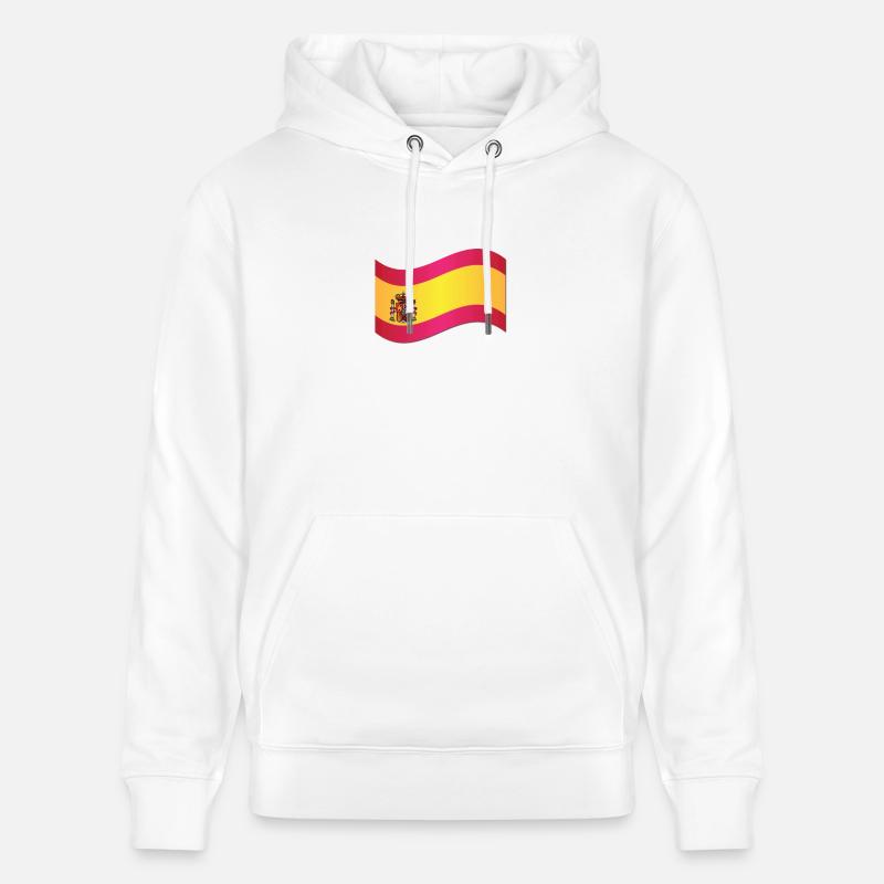 Drapeau espagnol - Sweat à capuche bio CRUISER Stanley/Stella Unisexe - blanc