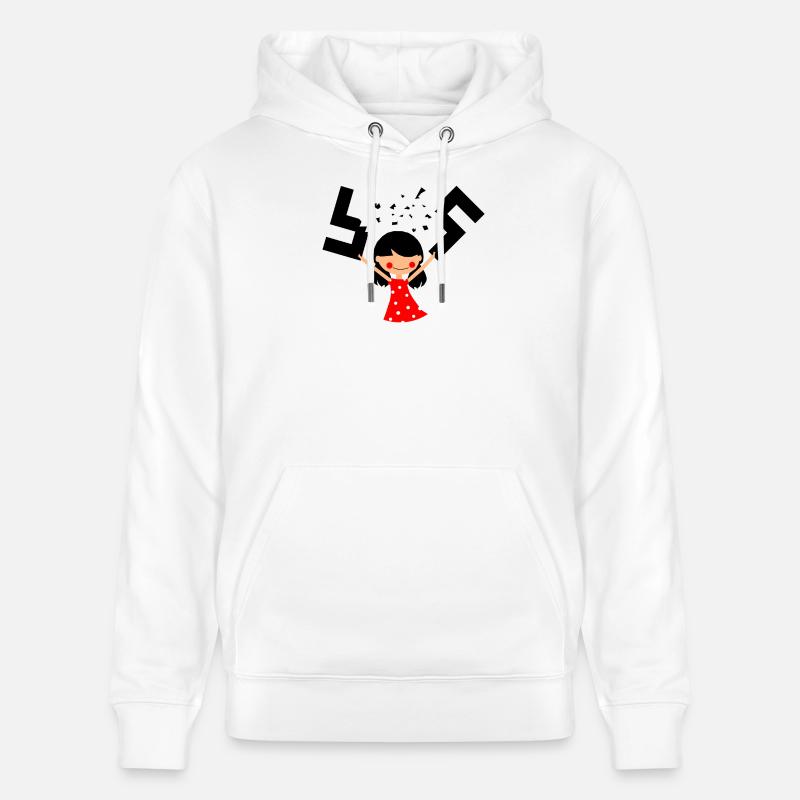 Je suis contre le racisme (W) - Sweat à capuche bio CRUISER Stanley/Stella Unisexe - blanc