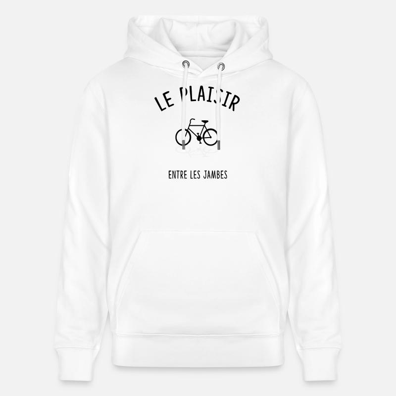 Le plaisir entre les jambes - Sweat à capuche bio CRUISER Stanley/Stella Unisexe - blanc