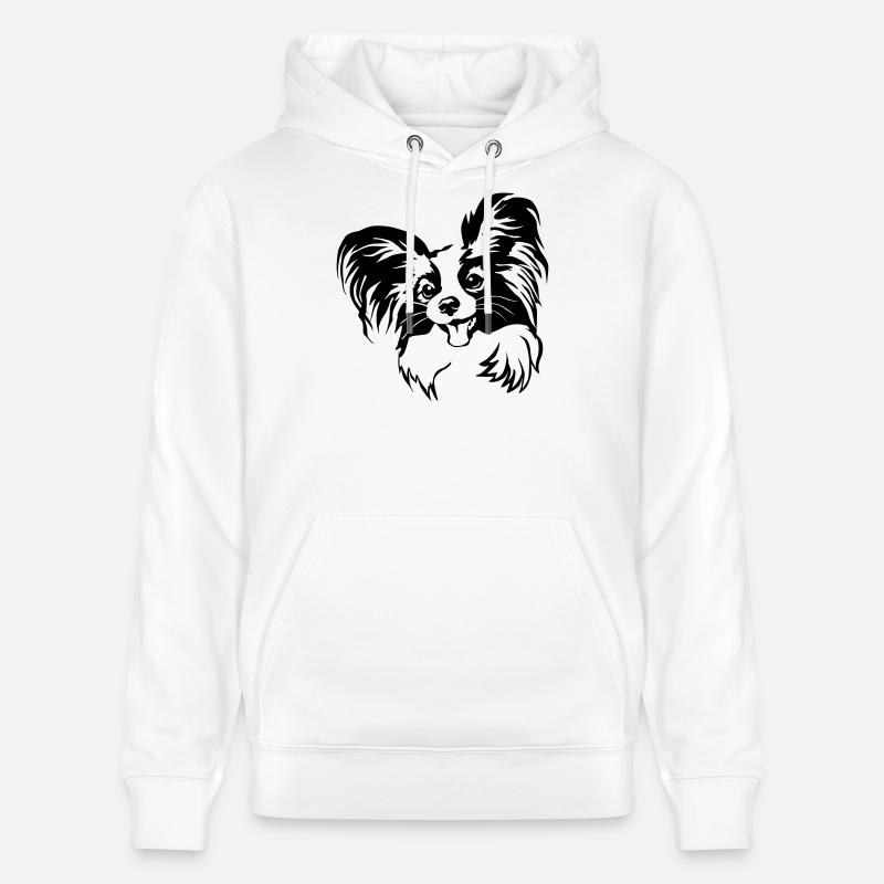 Tête de Papillon - Sweat à capuche bio CRUISER Stanley/Stella Unisexe - blanc