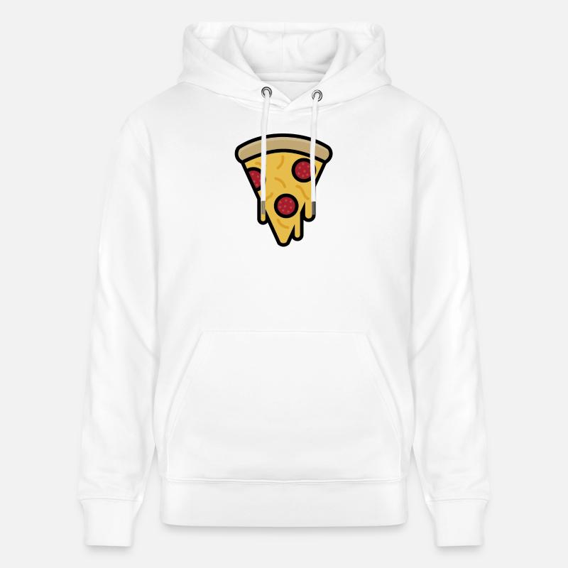 Tranche de pizza - Sweat à capuche bio CRUISER Stanley/Stella Unisexe - blanc