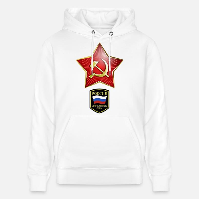 Hammer & Sichel Russie - Sweat à capuche bio CRUISER Stanley/Stella Unisexe - blanc