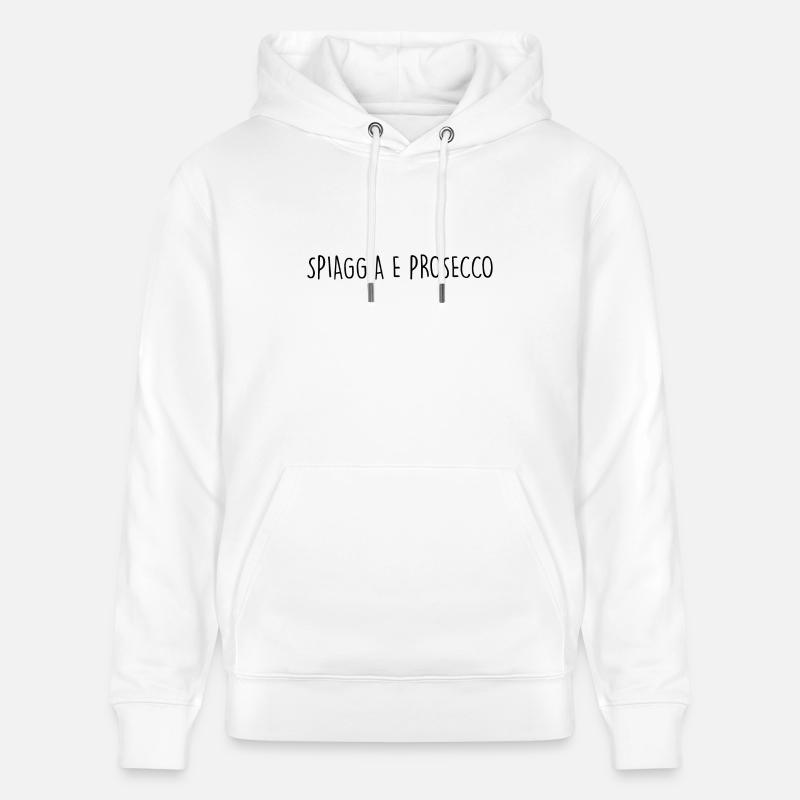 SPIAGGIA E PROSECCO - Sweat à capuche bio CRUISER Stanley/Stella Unisexe - blanc