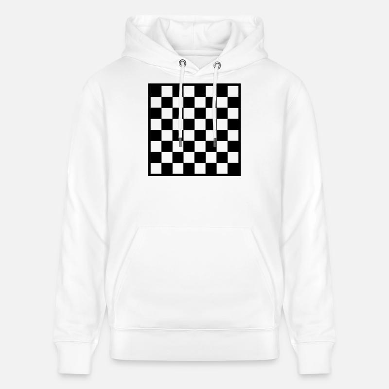 Échecs | échecs - Sweat à capuche bio CRUISER Stanley/Stella Unisexe - blanc