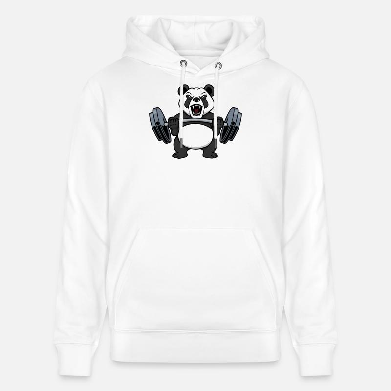 Poids de musculation Bodybuilder poids poids - Sweat à capuche bio CRUISER Stanley/Stella Unisexe - blanc
