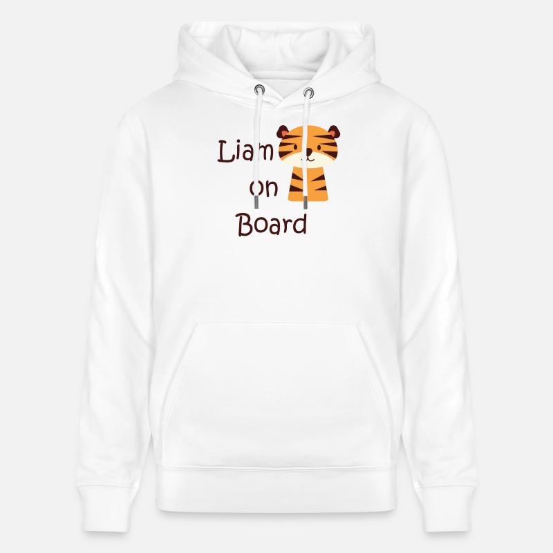 Liam on board - Sweat à capuche bio CRUISER Stanley/Stella Unisexe - blanc