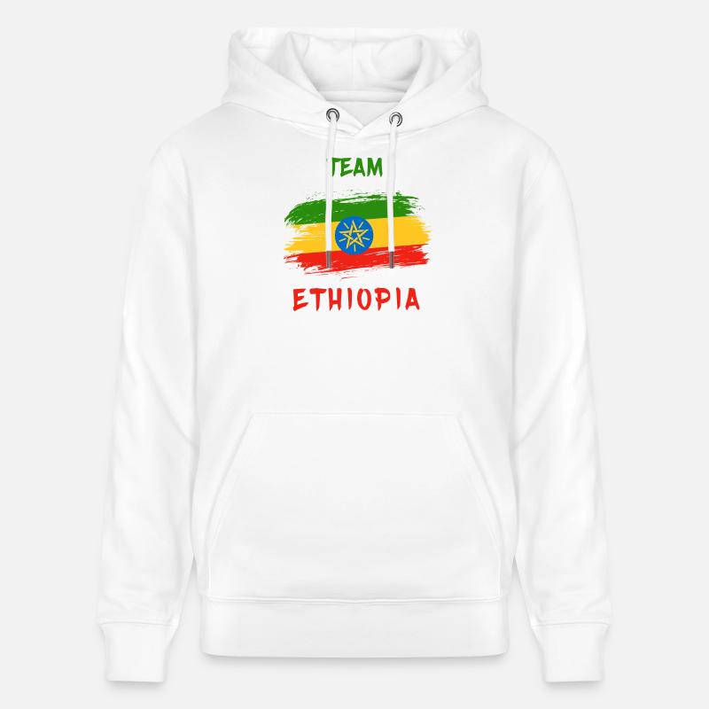 Conception / idée cadeau Team Ethiopia - Sweat à capuche bio CRUISER Stanley/Stella Unisexe - blanc