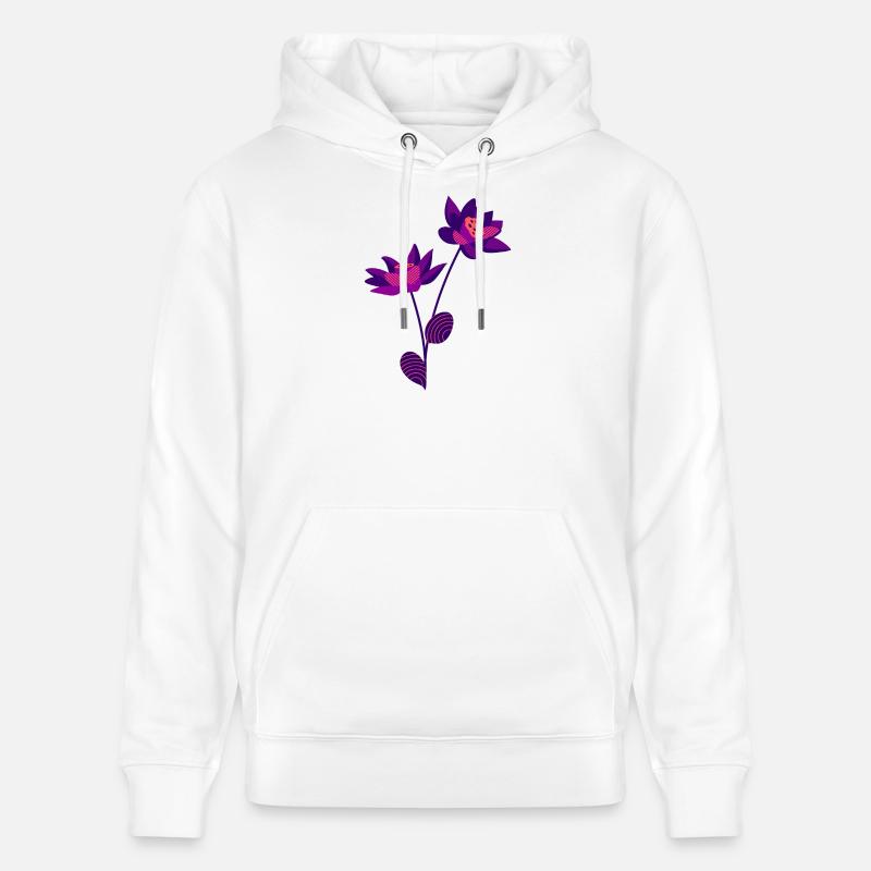 Fleur - Sweat à capuche bio CRUISER Stanley/Stella Unisexe - blanc