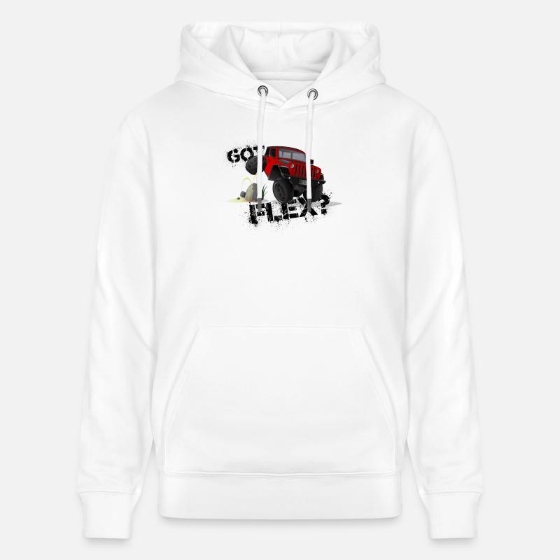 GOT FLEX? - OFFROADER Crawler - Rot - Stanley/Stella Unisex Bio-Hoodie CRUISER  - Weiß