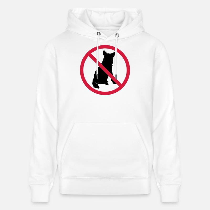 Chiens Interdit Bouclier - Sweat à capuche bio CRUISER Stanley/Stella Unisexe - blanc