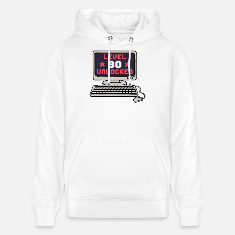 Trentenaire 30 ans 30 ans - Sweat à capuche bio CRUISER Stanley/Stella Unisexe - blanc