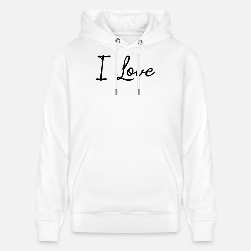 Liberté d’expression Paix Amour Déclaration Émotions - Sweat à capuche bio CRUISER Stanley/Stella Unisexe - blanc