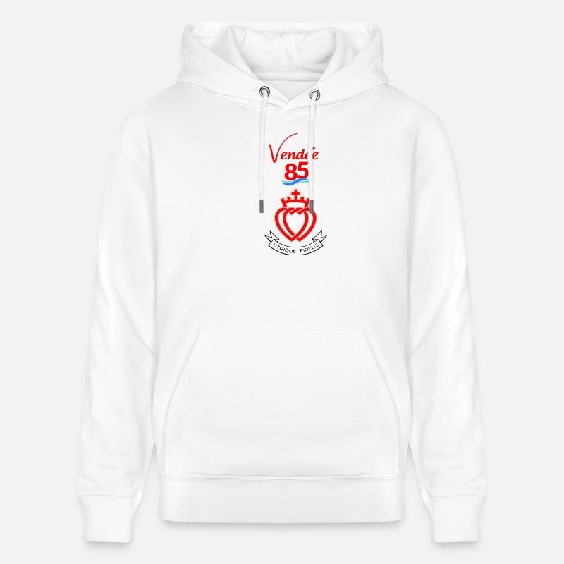 Wandea - Ekologiczna bluza z kapturem typu unisex Stanley/Stella CRUISER  - biały