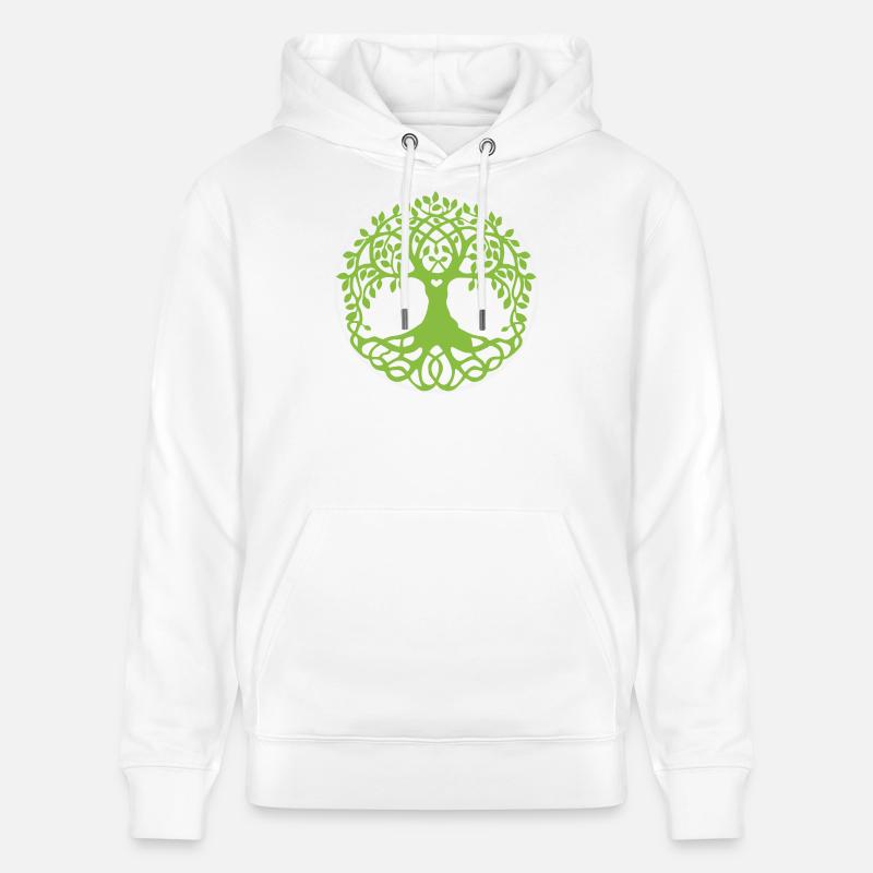 Mandala Baum des Lebens - Stanley/Stella Unisex Bio-Hoodie CRUISER  - Weiß