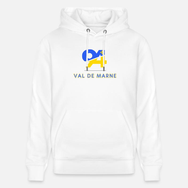 Val de marne - Sweat à capuche bio CRUISER Stanley/Stella Unisexe - blanc