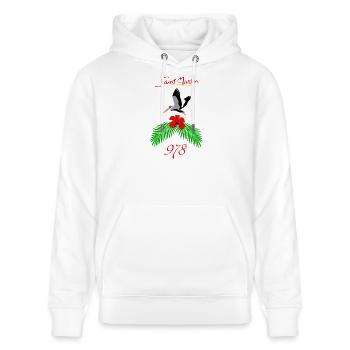 Sint Maarten - Stanley/Stella CRUISER Unisex Organic Hoodie - white - Front - Alina (178cm) & Michal (187cm)