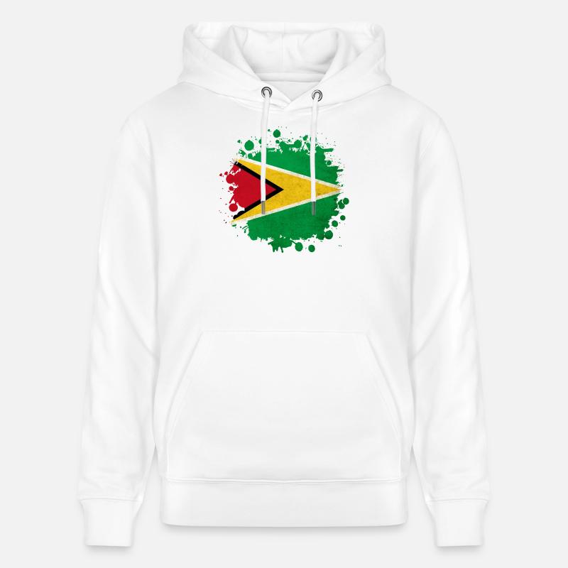 blob drapeau de la Guyane - Sweat à capuche bio CRUISER Stanley/Stella Unisexe - blanc