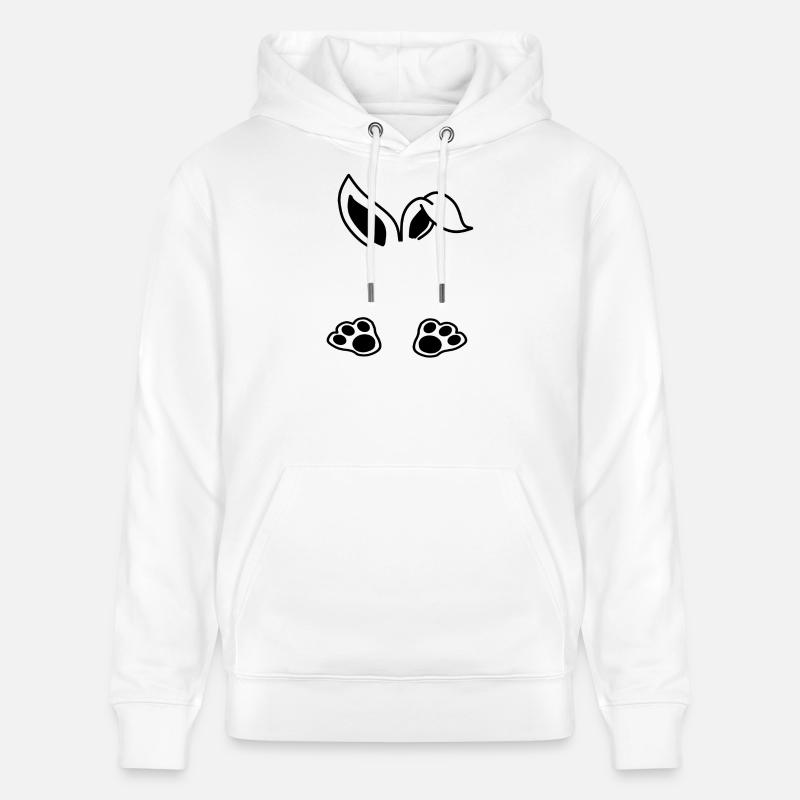 Rabbit - Sweat à capuche bio CRUISER Stanley/Stella Unisexe - blanc