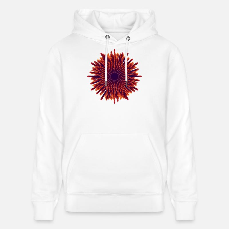 Fleur vectorielle - Sweat à capuche bio CRUISER Stanley/Stella Unisexe - blanc