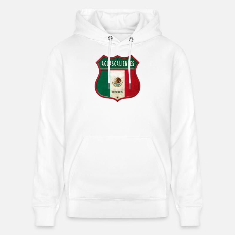 Design des armoiries d'Aguascalientes (Mexique) - Sweat à capuche bio CRUISER Stanley/Stella Unisexe - blanc
